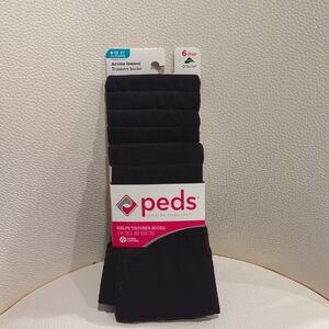 Peds Black Trouser Socks for Women - 6 Pack